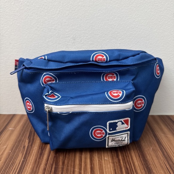 Herschel Supply Company Other - MLB Chicago Cubs Herschel Co. Blue Fanny Pack All Over Logo Print